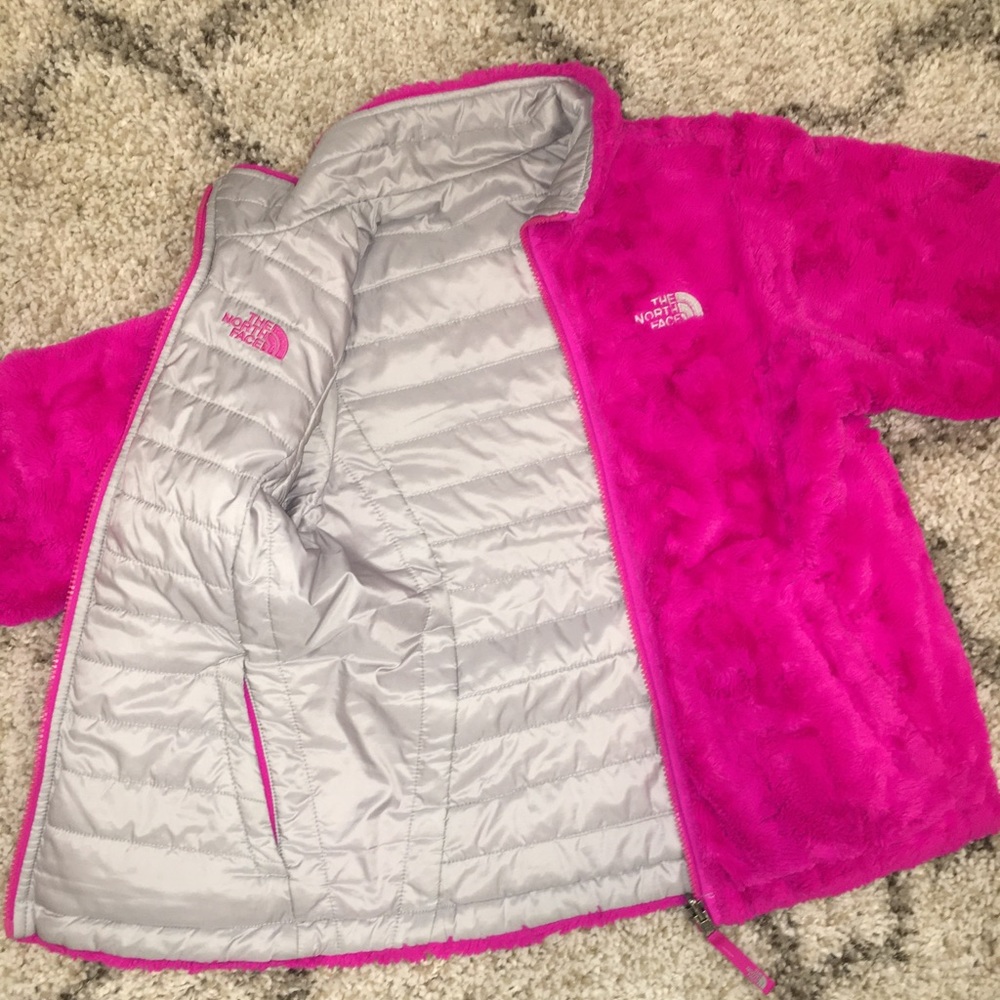 North face girls , reversible jacket .